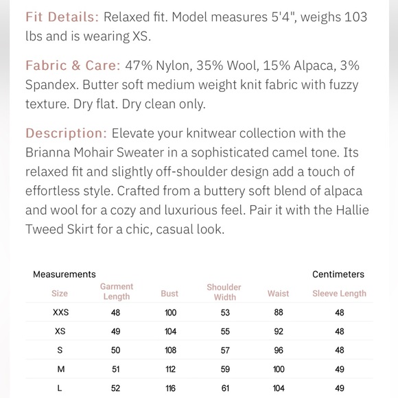 Petite Studio NYC brianna mohair sweater (camel) - Picture 11 of 11